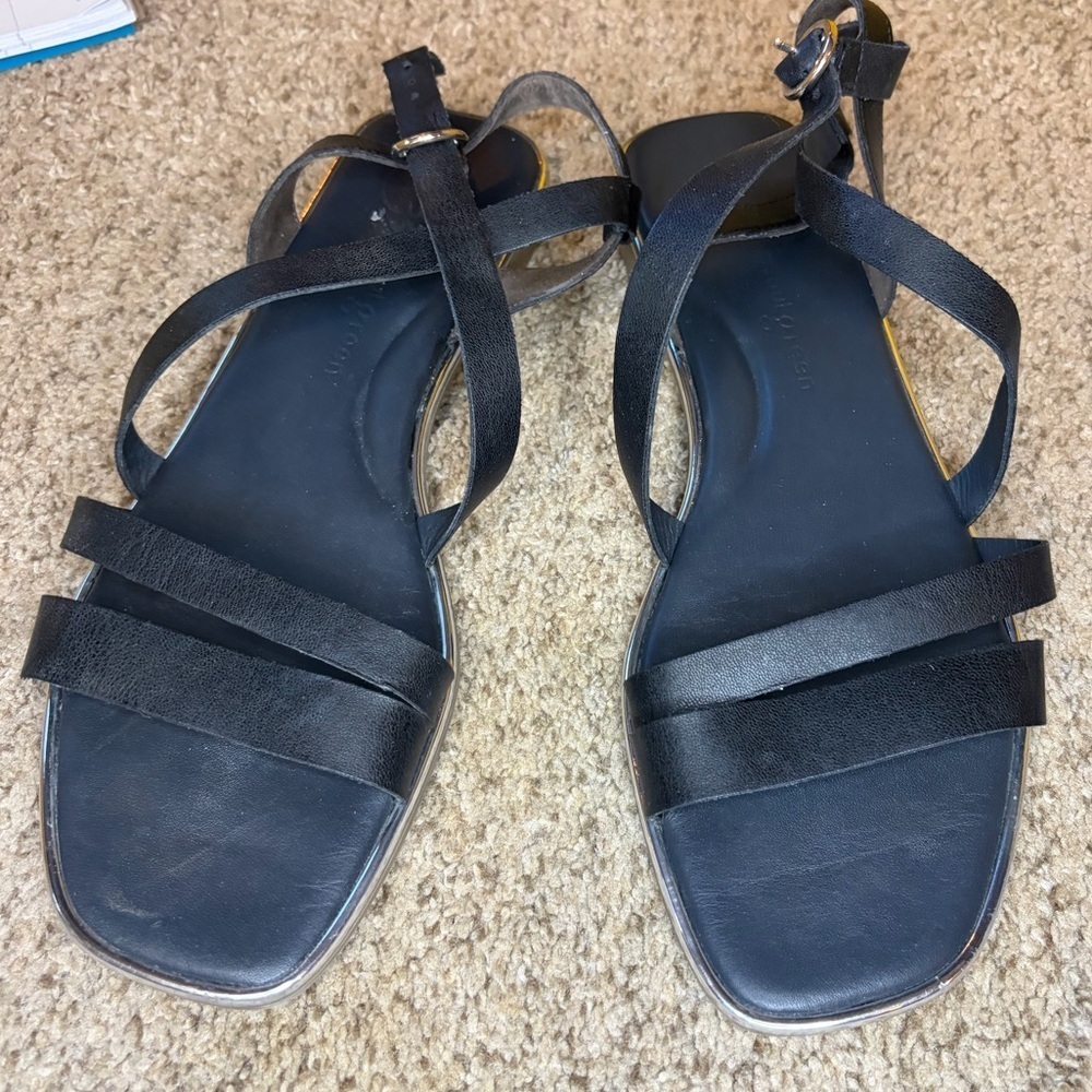 Elegant Black Strappy Sandals